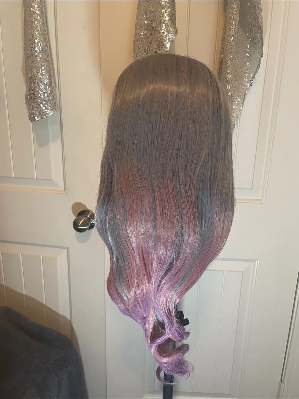 13X6 Lace Front Deluxe Wig Cap with Multi-Color Synthetic Wig